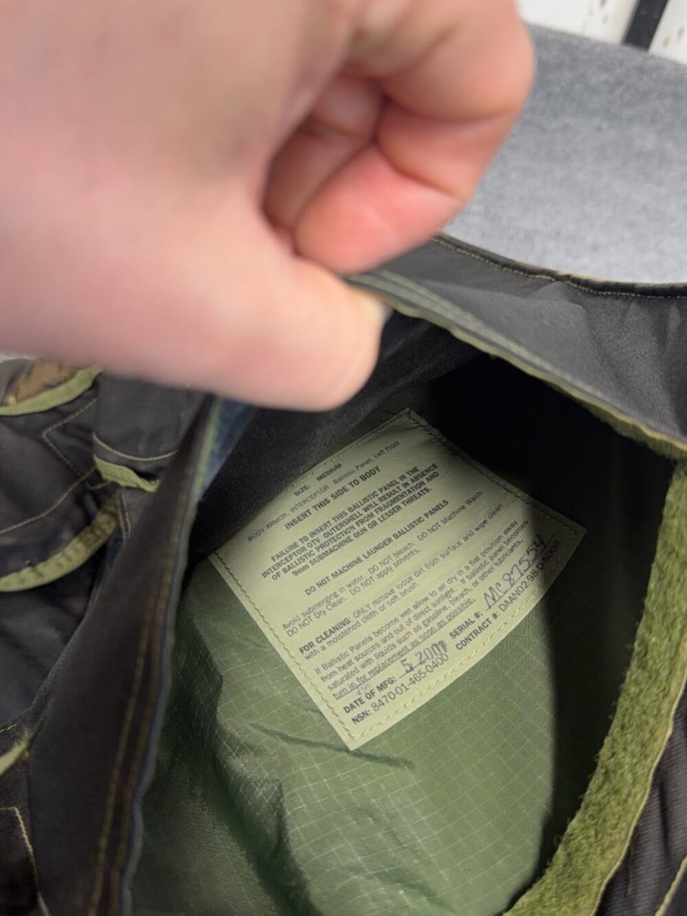 Point Blank Interceptor Base Vest Soft Inserts M81 Woodland Camo Medium Yoke - Picture 10 of 13